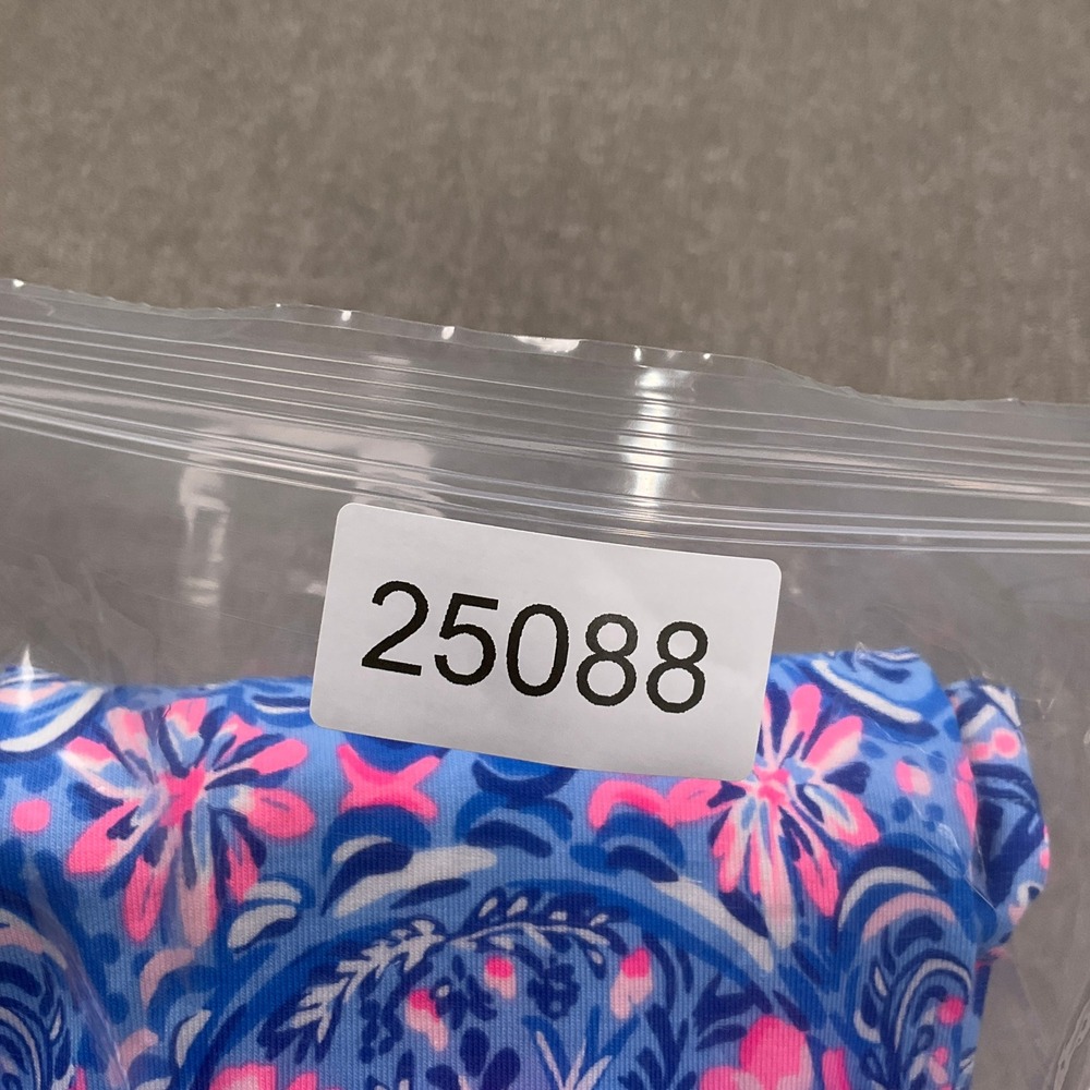 Lilly Pulitzer Dress Women XS Blue Pink Floral Reema Beach Vivid Cotton Modal - Picture 14 of 14